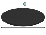 Cubierta para piscina hinchable con anillo de 244 cm BESTWAY