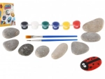 Pintura en piedras – set creativo con pinturas y pinceles