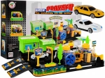 Lavadero de coches infantil 3+ con construcción, 2 cochecitos y elementos móviles