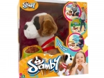 Bernardo interactivo Samby: perrito de peluche caminador con correa