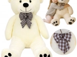 Oso de peluche 140 cm Kruzzel – juguete cremoso y abrazable con lazo