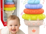 Cucurucho de helado musical WOOPIE – rompecabezas sensorial con sonido y luz (5 piezas)