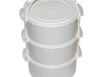 Portaviandas de plástico 3×1,5 l