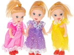 Juego de 3 muñecas pequeñas para casa de muñecas, 10 cm