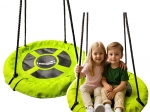 Columpio de jardín para niños, Nido de Cigüeña Verde, 60 cm