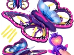 Drone mariposa colorido con LED y varita mágica – Juguete volador RC para niños