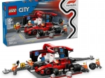 LEGO City 60443 Parada en boxes de F1 y personal con coche Ferrari
