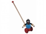 Juguete de empuje de madera Topito con cascabeles