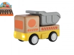 Camioncito de madera con impulso de inercia 11 cm
