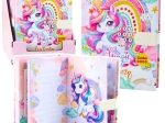 Diario infantil con código y melodía Unicornio – páginas a color