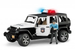 Bruder Jeep Wrangler Rubicon policía con figura