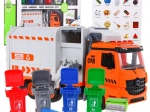 Camión de basura interactivo para niños 3+ con 4 contenedores y tarjetas para clasificar residuos