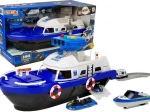 Barco de transporte policial con sonidos y luces