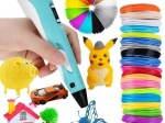 Woopie bolígrafo 3D para niños con pantalla LED – set creativo