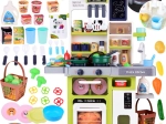Cocina infantil interactiva con luces, sonidos y vapor, 63 piezas