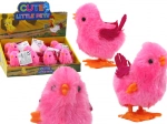 Juguete saltarín pollito rosa