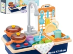 Cocinita de juego para niños 2 en 1 con fregadero