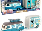 Woopie Caravana XL para muñecas Set de camping con remolque
