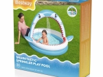Piscina infantil hinchable con ducha Sharktastic