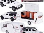 Todoterreno con caravana – modelo iluminado 1:32