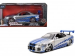 Modelo metálico de coche 2002 Nissan Skyline GT‑R R34 1:24 A todo gas