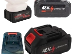 Batería Li-ion universal de 48 V y 6000 mAh para herramientas a batería y maquinaria de jardinería