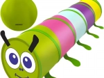 Túnel infantil para gatear con forma de oruga KRUZZEL