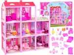 Gran casa de muñecas rosa