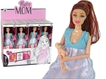 Muñeca embarazada con vestido azul y bebé