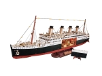 RoboTime Rompecabezas 3D de madera – travesía eterna del Atlántico 1912 (modelo de transatlántico con LED)