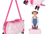 Maleta de cabina infantil con motivo de unicornio y asiento