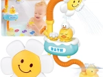 Juguete de baño infantil: rociador floral con patito