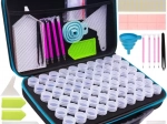 Juego de accesorios para pintura de diamantes en estuche rígido