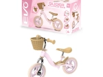 EVO bicicleta de equilibrio infantil Glider rosa con cesta