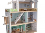 Gran casa de muñecas de madera