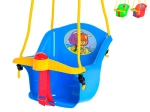 Columpio infantil de seguridad con respaldo y barra en T, 35 × 38 × 34 cm, hasta 20 kg
