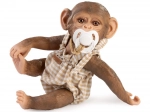 Monito bebé realista con cuerpo de vinilo completo 32 cm