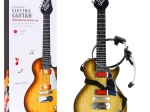 Guitarra eléctrica para niños con auriculares y micrófono