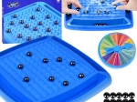 Juego estratégico magnético con canicas y rueda de la fortuna para la familia