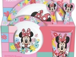 Set de vajilla infantil de plástico MINNIE, 5 piezas