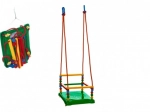 Columpio de plástico con barandilla 35 × 34 cm, capacidad 40 kg