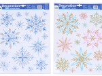 Decoración para ventana Copos de nieve 41 × 29 cm