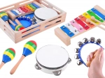 Set musical de madera para niños 4 en 1