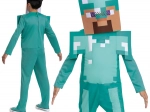 Disfraz infantil de Steve con armadura de diamante Minecraft 127–136 cm (7–8 años)