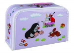 Maleta infantil Topo y cochecito morada