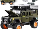 Todoterreno metálico con sonido y luces LED