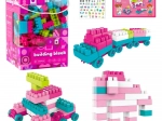 Bloques de construcción espaciales pastel rosa 360 uds