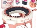 Máquina de tejer circular de 48 agujas con hilo – set para niños y principiantes