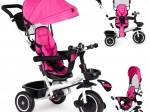 Triciclo infantil con asiento giratorio y capota rosa ECO TOYS