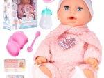 Muñeca 35 cm bebe y hace pis Tosia con accesorios